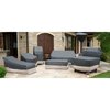 Modern Leisure Renaissance Patio Loveseat Cover, 66 in. L x 4 in. W x 39 in. H, Gray 3023